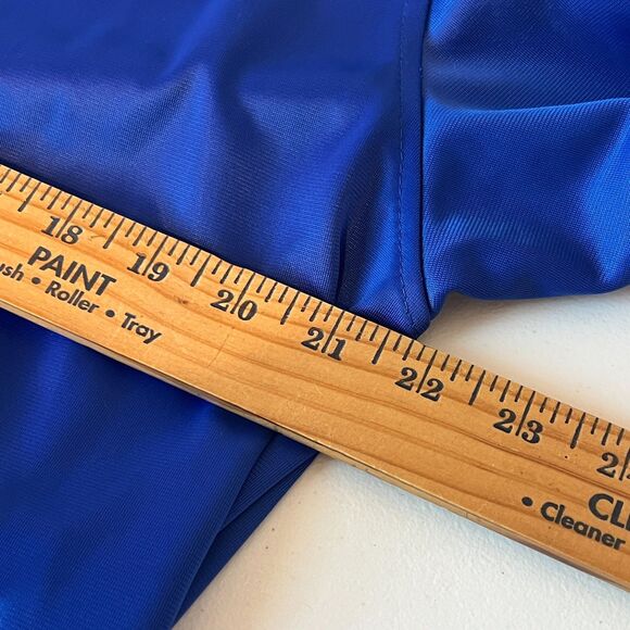 Linea Uomo LU Track Jacket Mens XL Blue 2 Stripes Dazzle Full Zip Run Activewear - Picture 7 of 12